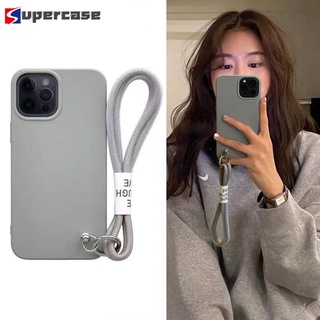 Anti-lost Casing Samsung Galaxy A03s A32 A22 A52 A72 A51 A71 A50 A50s A70 A70s A42 A12 A82 M42 M12 5G 4G Cover Simple Soft TPU Phone Case With Strap