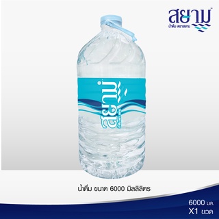 (รอ5-8วัน) ถูกสุดๆ น้ำดื่มตราสยามขนาด 6000 ml