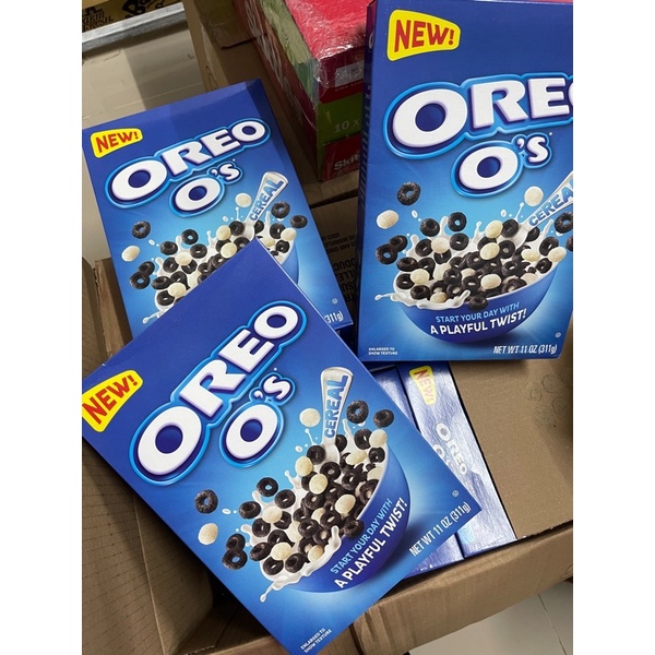 cereal OREO's ซีเรียล นมวนิลา+ โกโก้ครันชี่ สินค้าจาก CANADA ❌ไม่ใช่ของเกาหลี❌ น้ำหนัก 311 กรัม