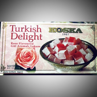 Turkish delight รสกุหลาบ 500 กรัม/ Koska