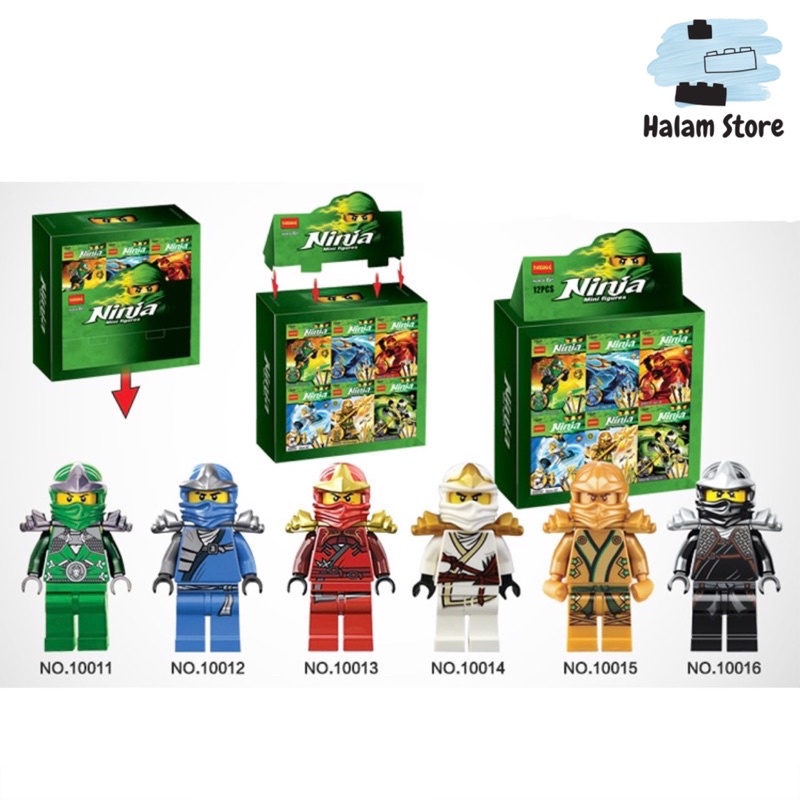 Lego minifigures Ninjago Decool Assembly Toy - Kai Cole Zane Jay Lloyd Model