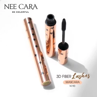 NEE CARA | N190 นีคาร่า มาสคาร่า มาสคาร่ากันน้ํา ที่ปัดขนตา | MASCARA 3D FIBER LASHES