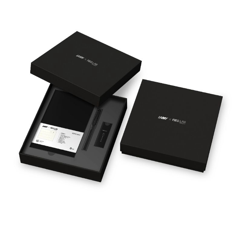 [สลักชื่อฟรี] LAMY safari all black ncode Set ใช้ได้ทั้ง ios และ andriod