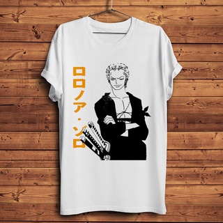 [S-5XL]Roronoa Zoro Swords Pirate Samurai เสื้อยืดลําลอง แขนสั้น ลายอนิเมะ สีขาว สไตล์คลาสสิก ไม่ซ้ําใคร สําหรับผู้ชาย 8