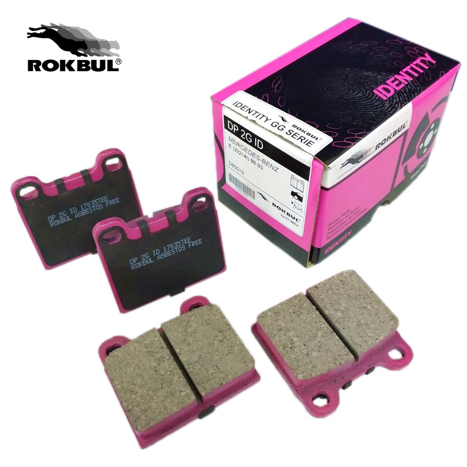 ROKBUL ผ้าเบรค(หลัง)  MERCEDES-BENZ ,E (W213,w126),Volvo244,740,760,850,94 (DP 2G ID)