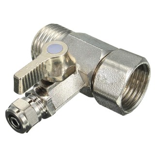 RO Feed Water Adapter 1/2" to 1/4" Ball Valve Faucet Tap Feed Reverse Osmosis Si