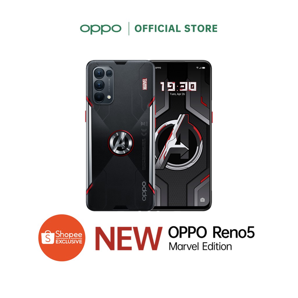 [Limited Edition][โค้ดOPPOMV205รับ2000] OPPO Reno5 Marvel Edition (8+128) โทรศัพท์มือถือ โดดเด่นด้วยโทนสีจาก Avengers