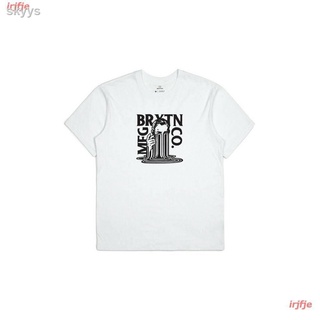 ☂2021 เสื้อยืด พิมพ์ลาย Brixton Blender Neu White Gr: M สําหรับผู้ชาย ผู้ชาย ดพิมพ์ลาย เสื้อยืดผ้าฝ้าย คอกลม cot E0WX