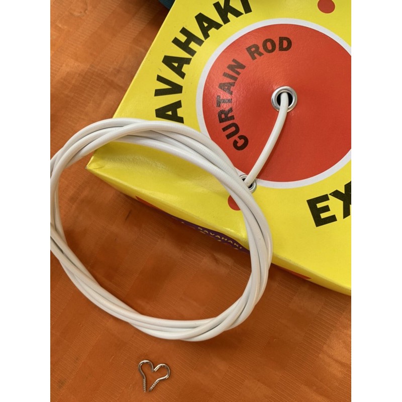 อุปกรณ์ ตกแต่งบ้าน ลวดผ้าม่าน สายม่านแถมฟรีตะข้อ💥เมตรละ 9 บาท💥 อุปกรณ์ใส่ม่านราคาถูก ราคาถูก