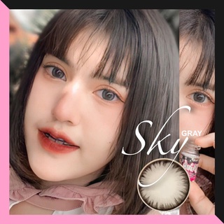 💋 สุดปัง มีค่าสายตา 💋 Wink Sky Gray Brown บิ๊กอาย สุดปัง คอนแทคเลนส์ รายเดือน มีอย แถมตลับฟรี เลนส์นิ่ม สวยปังมาก