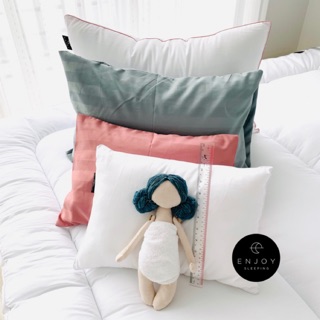 enjoysleeping  หมอนเด็ก กันไรฝุ่น OEKOTEX ใยห่านเทียม  ใบเล็…