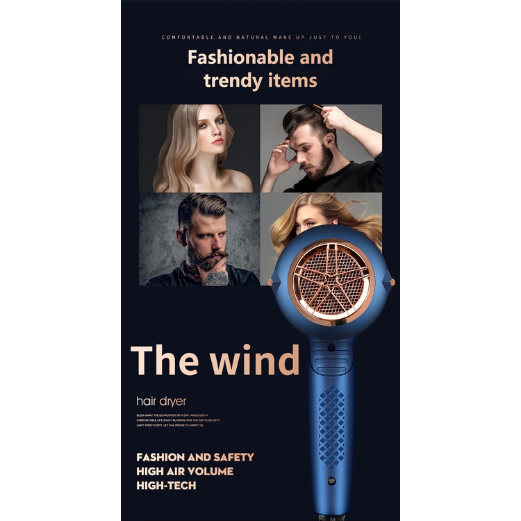 3000w Barber Shop Hair Dryer Blue Light Hair Care Salon Home Hot And