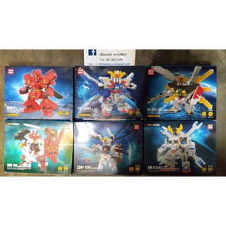 บล็อกตัวต่อจีน ชุด Gundam ครบ 6 แบบ (ขายยกชุด)