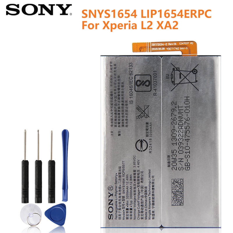 ❤Original SONY Battery For Sony Xperia XA2 H4233 L2 SNYSK84 LIP1654ERPC Genuine Replacement Phone Bat