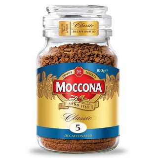 Moccona Classic Decaffeinated Freeze Dried Instant Coffee 100g. มอคโคน่า คลาสสิค ดีคาฟ กาแฟสกัดคาเฟอีน