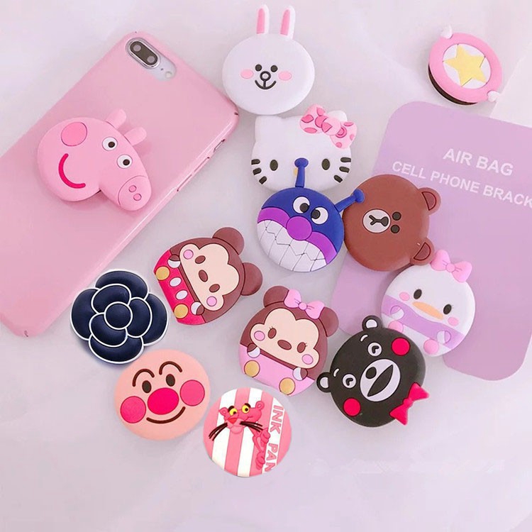 ที่ยึดโทรศัพท์มือถือแบบพับได้ Popsocket ที่ยึดโทรศัพท์มือถือแบบแหวนนิ้ว อุปกรณ์เสริมโทรศัพท์มือถือ