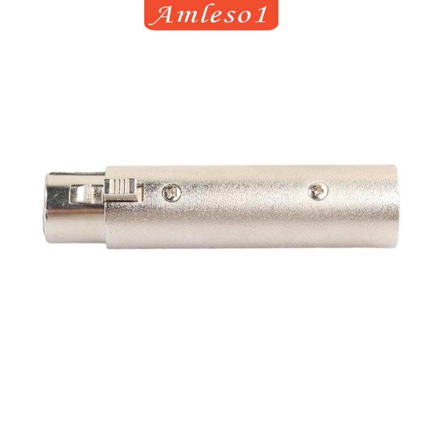 ( Amleso1 ) 3 Pin Xlr Audio Video Male To Female อะแดปเตอร์เชื่อมต่อสายเคเบิ้ล