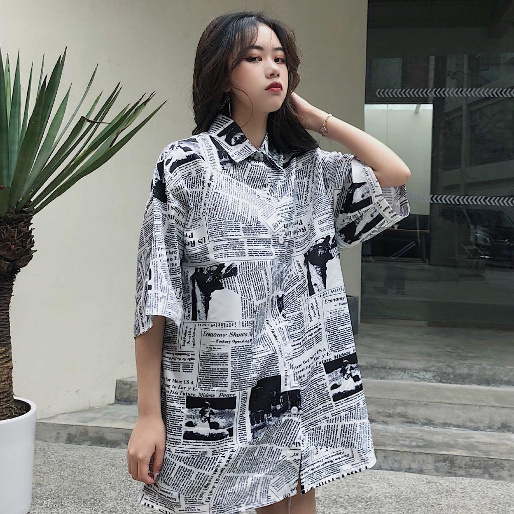 【CHAOYICHU】 เส้อื ฮาวาย เส้อื ฮาวาย Casual Oversize เสื้อเชิ้ต เสื้อฮาวาย แขนสั้น Loose Tops