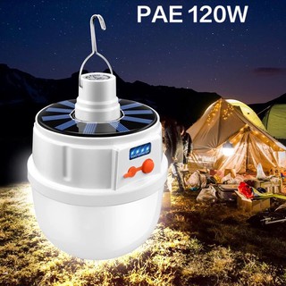 PAE 120W*ไฟพกพา ไฟLED Bulb หลอดไฟ LED หลอดไฟพกพา หลอดไฟฉุกเฉิน หลอดไฟโซล่าเซลล์