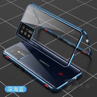 เคสโทรศัพท์มือถือ แบบกระจกใส ป้องกันเลนส์ สองด้าน กันกระแทก สําหรับ Nubia Red Magic 6R