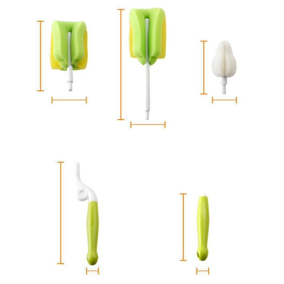 HIJAU BABY BEYOND ชุดแปรงอเนกประสงค์-BB1023 สีเขียว