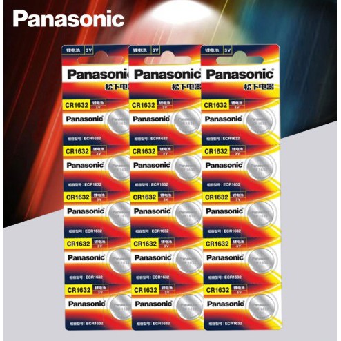Panasonic แบตเตอรี่ CR1632 DL1632 ECR1632 GPCE1632 3V button battery.