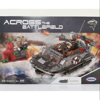 บล็อคต่อเรือทหาร ACROSS THE BATTLEFIELD 588 Pcs