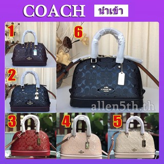 Coach F55450 F27597 กระเป๋าสะพายสตรีขนาดเล็กนูนเล็ก บรรจุภัณฑ์