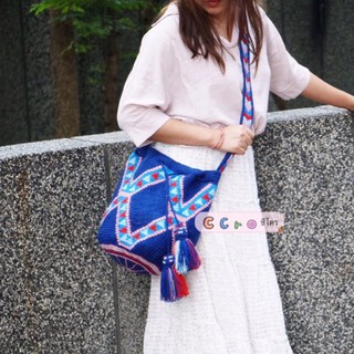 กระเป๋าถักโครเชต์ Crochet Wayuu bag size M (preorder)