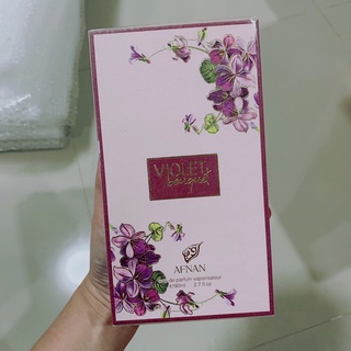 น้ำหอมแท้ Afnan violet bouquet 80 ml