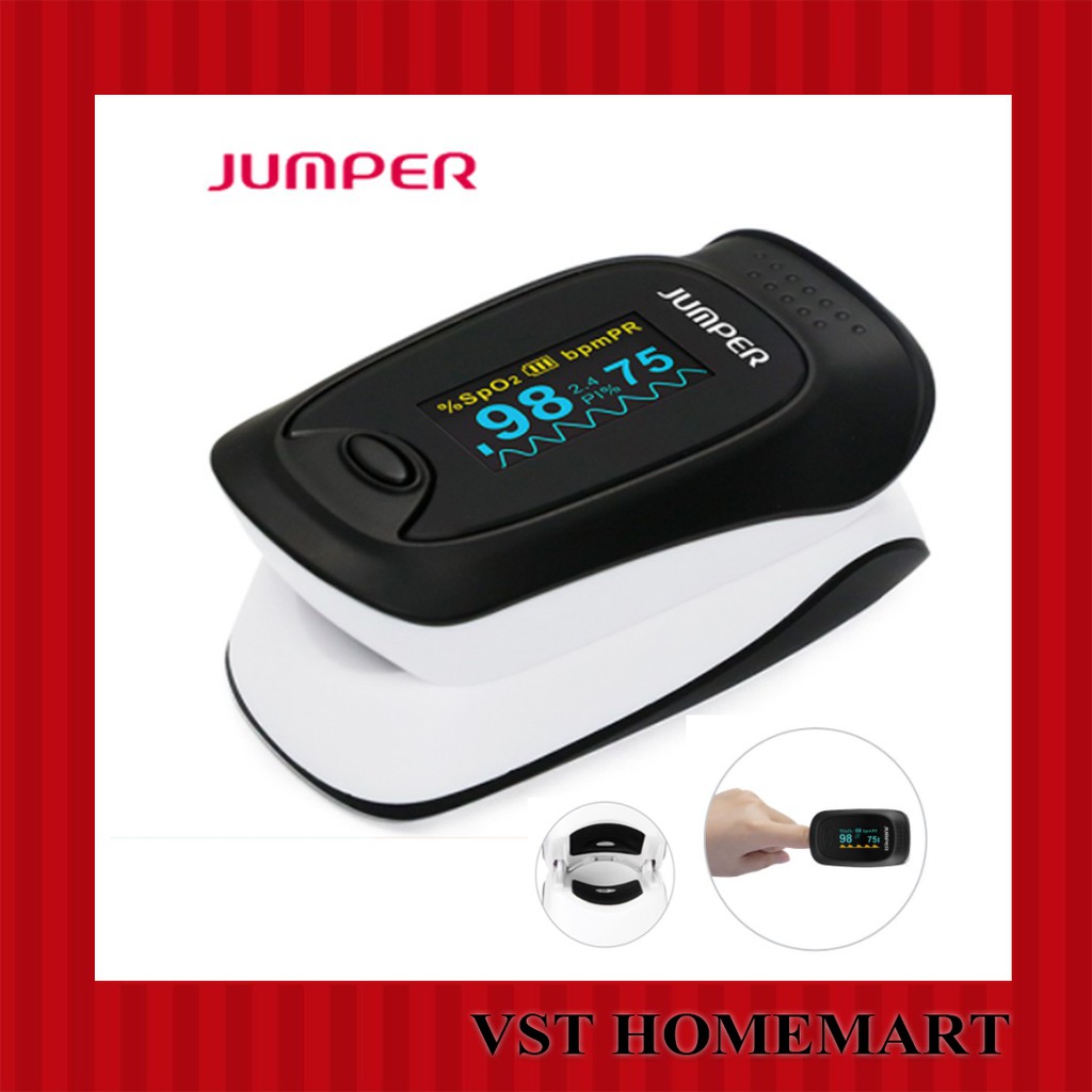 [พร้อมส่ง] Jumper เครื่องวัดออกซิเจน รับประกัน 1 ปีเต็ม Fingertip Pulse Oximeter รุ่น JPD-500D(OLED)