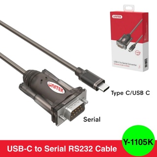 Type C / USB C to Serial RS232 Cable Unitek Y-1105K