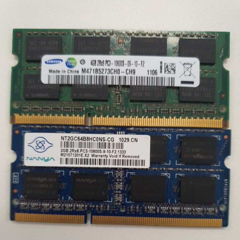 Ram NoteBook Ddr3 10600 6 GB