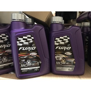 น้ำมันเครื่อง รถยนต์ดีเซล ฟูลิโอ บางจาก Furio synthetic technology Diesel 10w-30 และ 15w/40 ขนาด 1 ลิตร