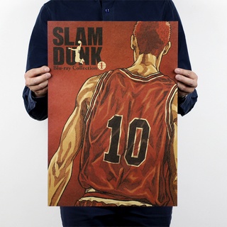 Dunk Master B/Hanamichi Sakuragi/โปสเตอร์กระดาษคราฟท์ลายการ์ตูนขนาด 51X36 ซม