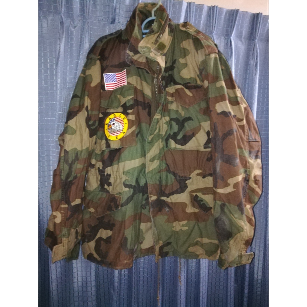 เสื้อ M65 WOODLAND FIELD JACKET MEDIUM REGULAR ของแท้ เสื้อทหารอเมริกา พร้อมส่งเสื้อกันหนาวทหาร