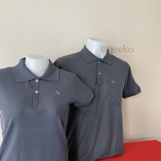 Geeko เสื้อตรากวาง เสื้อโปโล สีเทาดำ เบอร์50 เสื้อโปโลตรากวางนุ่มสวมใส่สบาย แขนจั๊ม ผลิตจากเนื้อผ้าคุณภาพดี ผ้าเนื้อนุ่ม