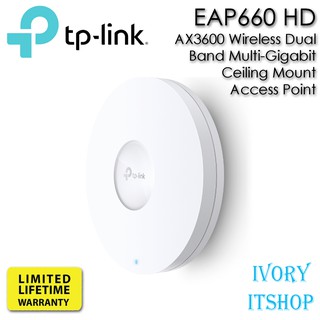 TP-Link EAP660 HD  AX3600 Wireless Dual Band Multi-Gigabit Ceiling Mount Access Point  /ivoryitshop