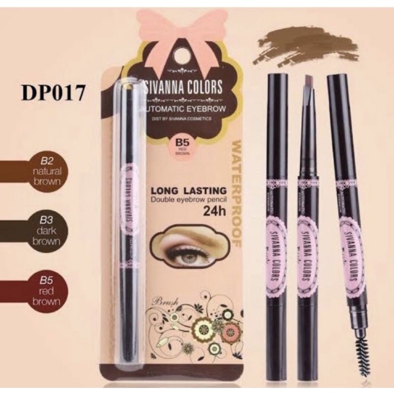 DP017 ดินสอเขียนคิ้วออโต้ ซิวานน่า Sivanna Colors Automatic Eyebrow Long Lasting