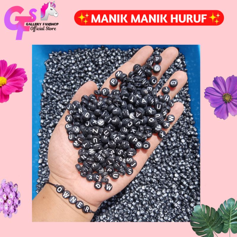 [REQUEST Letters] AZ LETTER BEADS // MONTE LETTERS AZ // FLAT ROUND LETTER BEADS