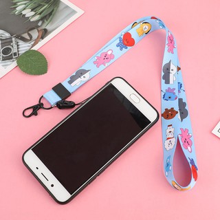 1X BTS Lanyard Bangtan Boys Phone Charm Strap Holder Keychain Ribbon