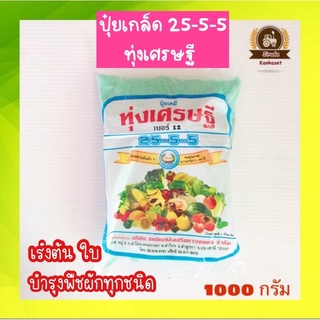 🥬ปุ๋ยเกล็ด 25-5-5 (1000 กรัม) ปุ๋ยเคมี ปุ๋ยเกล็ด ปุ๋ยเขียว ปุ๋ยเย็น ฮอร์โมนเขียว บำรุงต้นใบ ทุ่งเศรษฐี ปุ๋ยทุ่งเศรษฐี