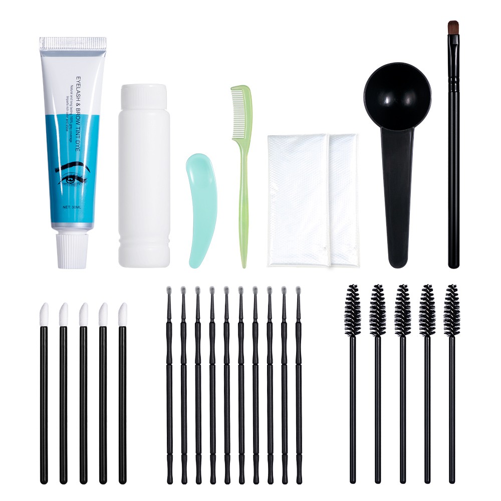 ibcccndc Lash & Eyebrow Tint Dye Kit Lasting 8 Weeks for Professional Eyebrow or Lash Tinting