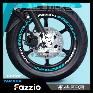 YAMAHA NEW FAZIO FRONT REAR RIM STICKER (kc.033)