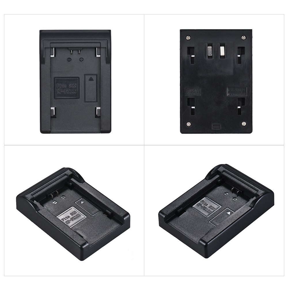 Andoer 2pcs NP FZ100 Battery Charger Mount Plate For Andoer DualFour Channel Battery Charger For