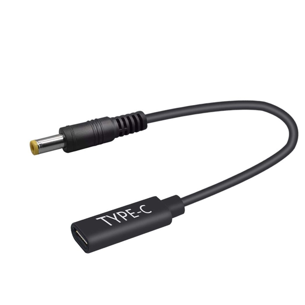 0.15M/0.49FT DC 5.5*2.5 ปลั๊กโน้ตบุ๊ค PD แบบพกพา Fast Charging Adapter Line,type-C แจ็คหญิง 5525 Pow