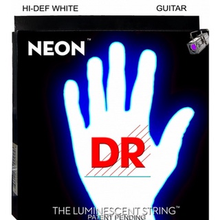 สายกีตาร์ไฟฟ้า DR Neon White K3 Coated Electric Guitar Strings