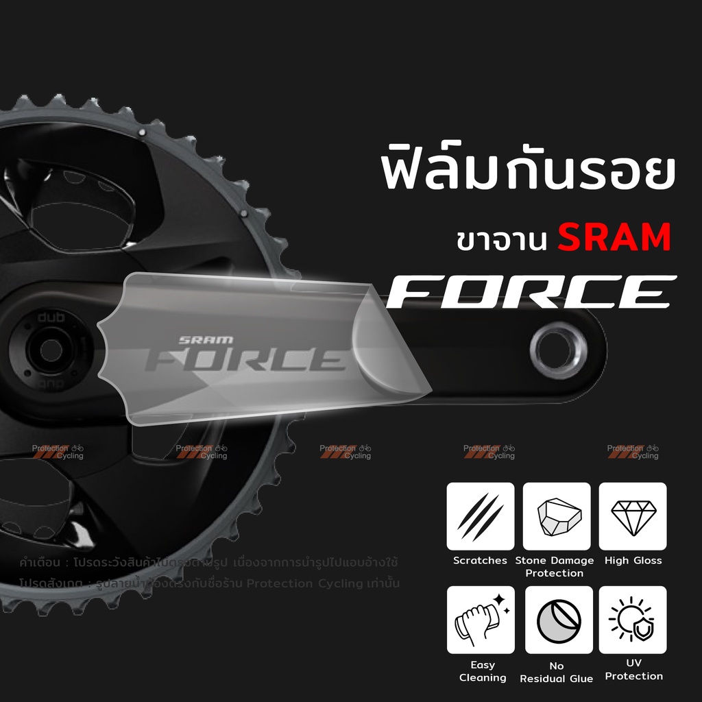 ฟิล์มกันรอย ขาจาน Sram Force 12