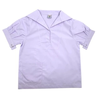 เสื้อนักเรียนหญิงปกทหารเรือ เสื้อนักเรียนหญิง คอปกทหารเรือ