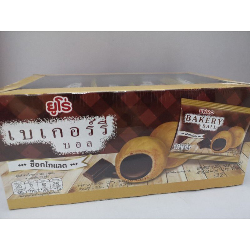 EURO​ เบเกอร์รี่บอลขนาด15กรัม​ x​ 12ซอง